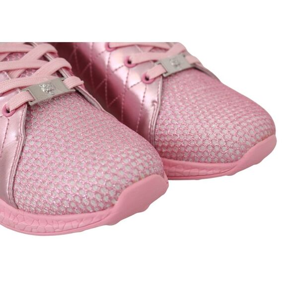 Plein Sport Pink Blush Polyester Runner Gisella Sneakers Women's Shoes - Picture 3 of 6